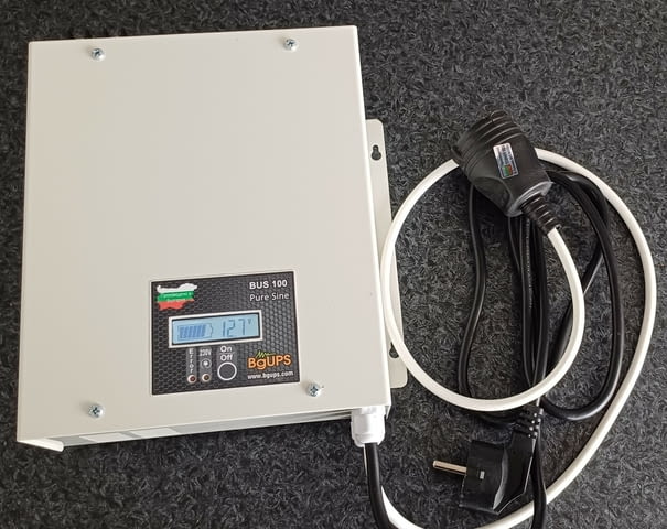 BUS100 - Синусоидален UPS за парно с батерия и изводи за външен акумулатор - снимка 4