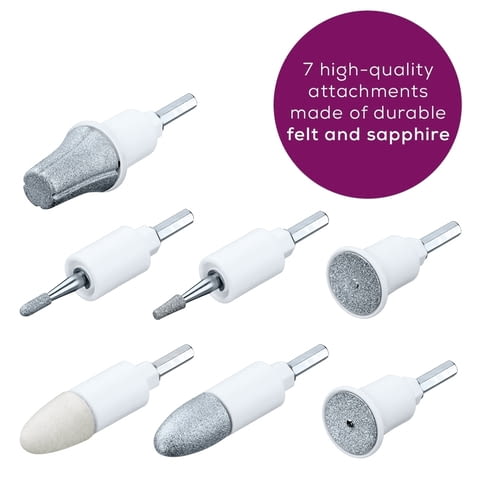 Комплект за маникюр/педикюр, Beurer MP 41 Manicure/pedicure set, 7 attachments, 2 speed levels, LED - снимка 4