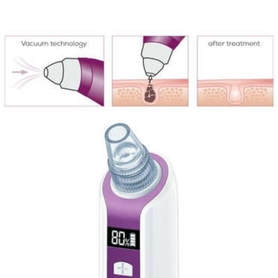 Уред за лице, Beurer FC 41 Deep pore cleanser, vacuum technology, LCD display, 3 attachments, 5 spee - снимка 2
