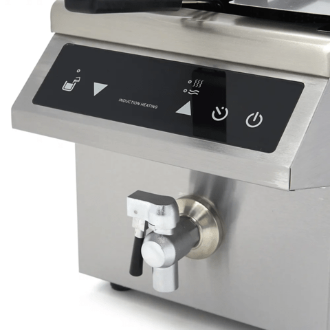 Индукционен фритюрник 8 литра - LED дисплей, студена зона и таймер - снимка 4