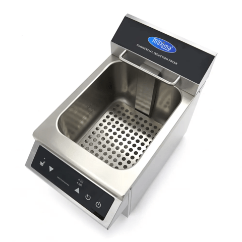 Индукционен фритюрник 8 литра - LED дисплей, студена зона и таймер - снимка 8