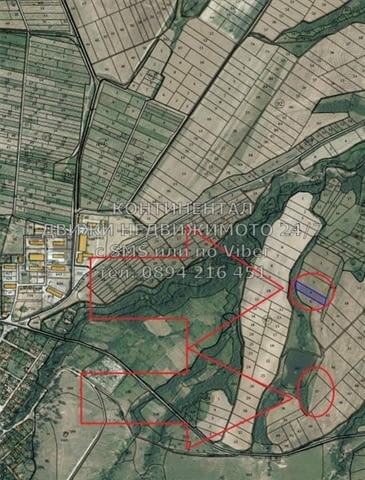 Код 62217. Два поземлени имота: 3200м2 и 6830м2 на 100 метра от асфалтов път, на разстояние 250м еди - снимка 2