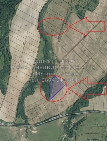 Код 62217. Два поземлени имота: 3200м2 и 6830м2 на 100 метра от асфалтов път, на разстояние 250м еди - снимка 4