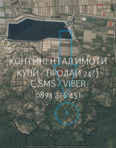Кодг 63099. Ливада 1200м2, кат. 8-ма, сега обрасла с дървета и храсти, труден достъп. На около 2км о - снимка 2