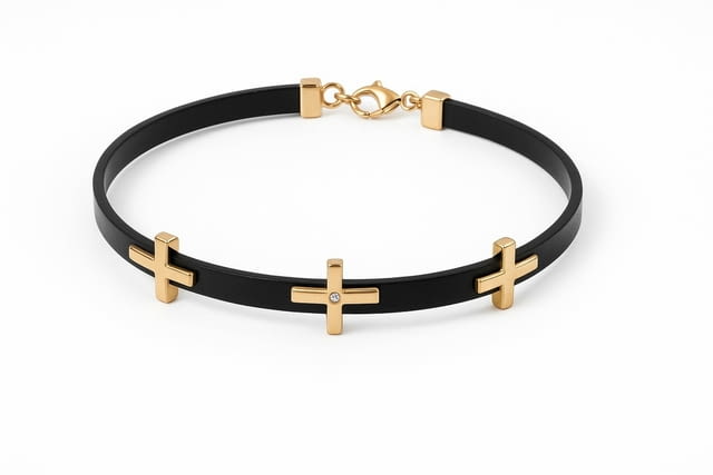 Златна гривна-кожа-3.51гр. Gold, Unisex - city of Gorna Oriahovica | Bracelets - снимка 1