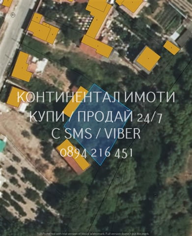 Код 63101. Дворно място 640м2 за ниско застрояване до 10 метра - 3 етежа, до къщи с ток и вода, близ - снимка 1
