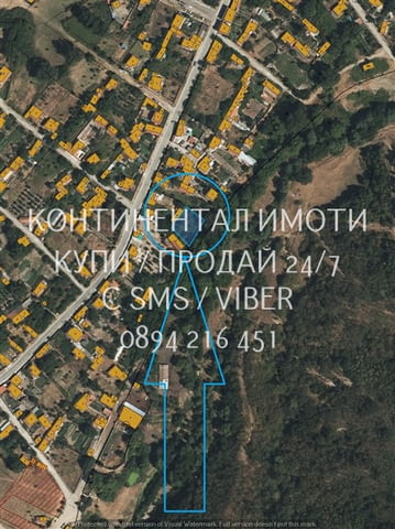 Код 63101. Дворно място 640м2 за ниско застрояване до 10 метра - 3 етежа, до къщи с ток и вода, близ - снимка 2