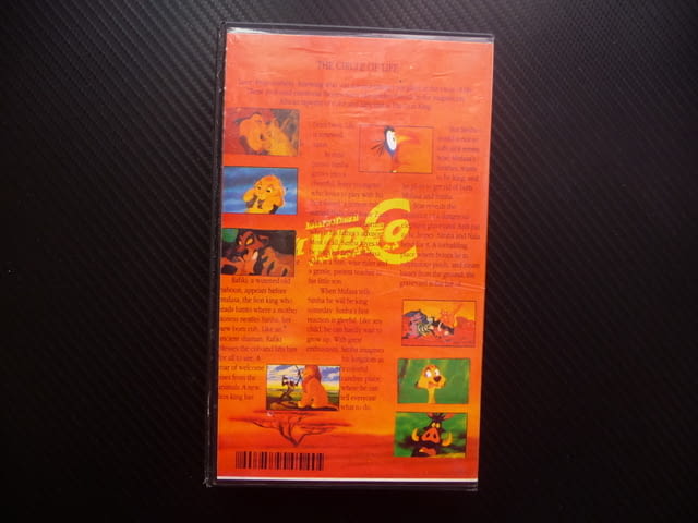 Цар Лъв VHS филм класика Дисни старо издание Симба джунгла лъв лъвче - снимка 3
