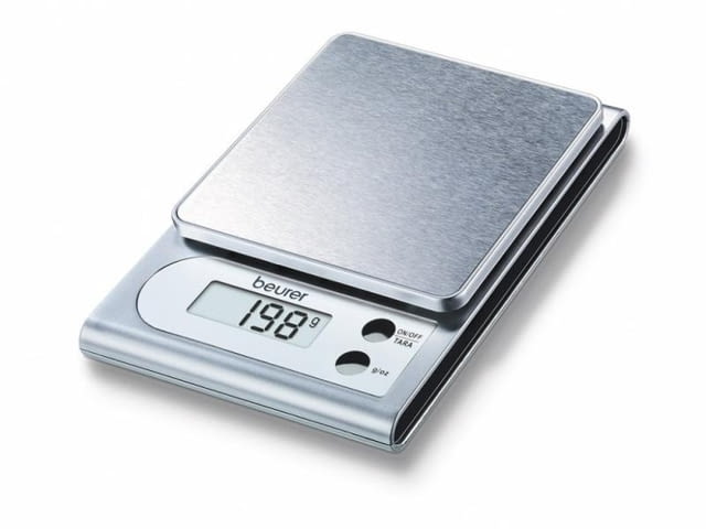 Везна, Beurer KS 22 kitchen scale; Stainless steel weighing surface; 3 kg / 1 g - снимка 1