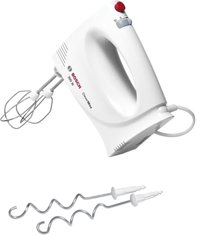 Миксер, Bosch MFQ3010 Hand mixer, 300 W, 2 speed settings plus turbo function, White - снимка 1