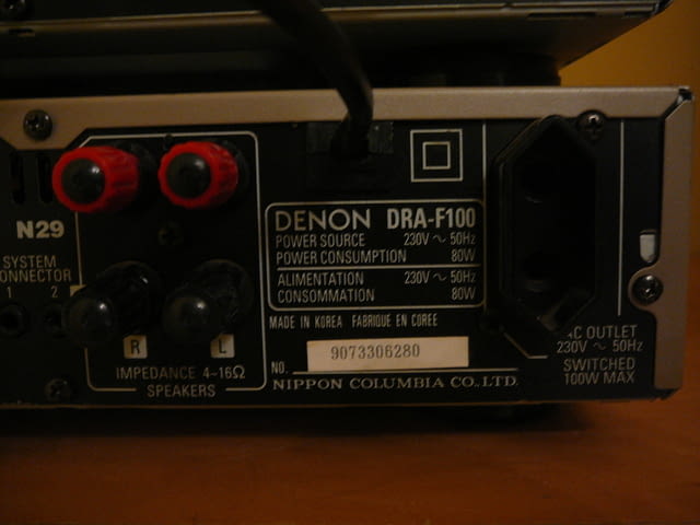 Denon dra-f100 i dcd-f100 - city of Pazardzhik | Amplifiers & Boards - снимка 7