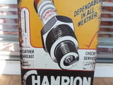 Метална табела Champion запалителна свещ стартер искра ток смяна на свещи запалване автомобил нова