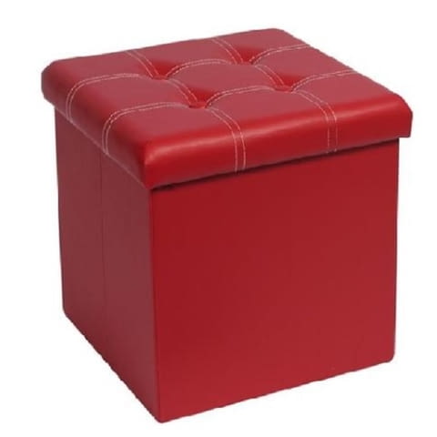 Табуретка Muhler Eco, червен с бял шев - city of Sandanski | Other