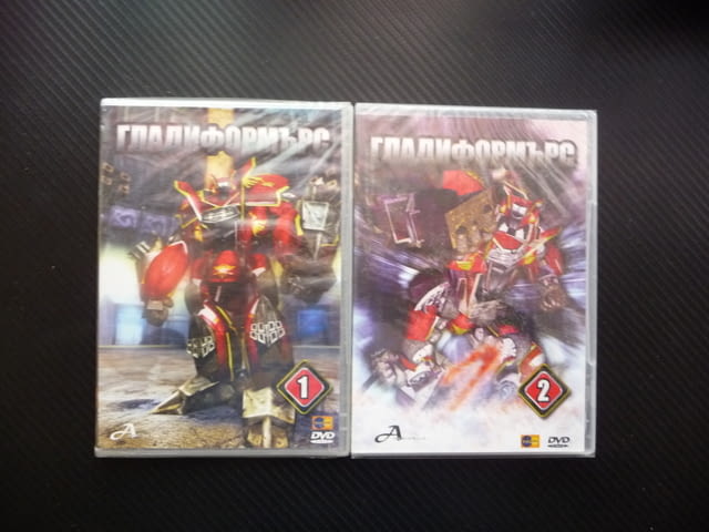 Гладиформърс 1 2 DVD филм анимациа роботи гладиатори битки супер арена оръжия екшън детско - снимка 1