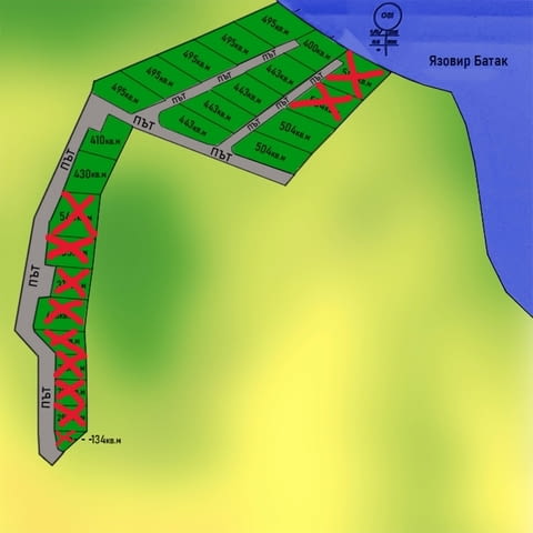 Парцели в регулация на Брега на язовир Батака местност Цигов чарк с ток и вода - снимка 12