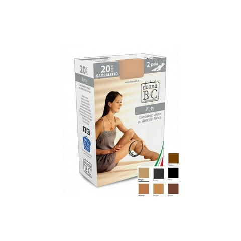 2чифта 20DEN италиански черни, сиви, кафяво-сиви, телесни, бежови 3-4ти прозрачни чорапи до колената - снимка 1