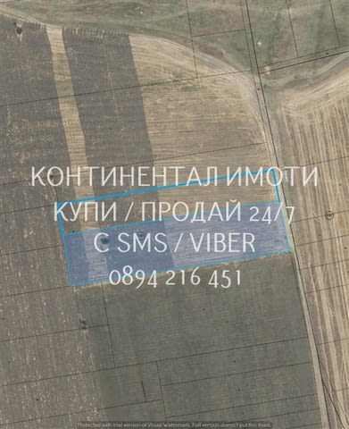 Код 63105. Нива 8000м2 на 150 м от къщите на селото с трифазен ток, път и сонда за вода с изградена - снимка 1