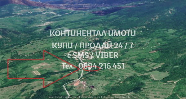 Кодг 62231. Панорамен поземлен имот 2800м2, с лице 25м. на шосето за селото, в самото начало на село - снимка 3