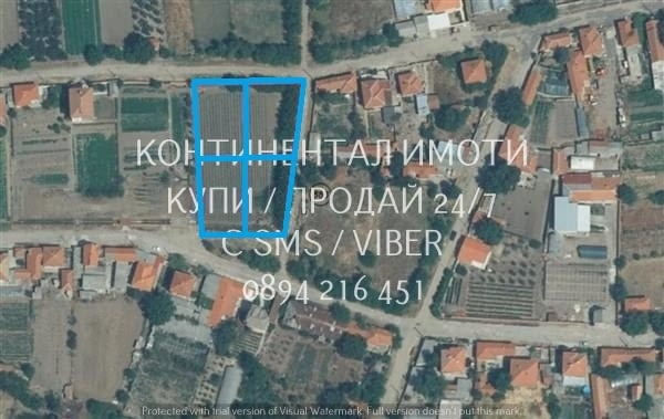 Код 63109. Парцел 700м2 на две пресечки от центъра и главния път. Продават се и още 3 съседни парцел