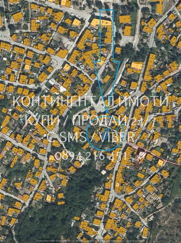 Кодг 63112. Дворно място 150м2 с полуразрушена къща 50м2. Издадена е виза за проектиране. Подходящ з - снимка 2