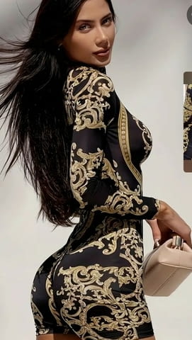 Гащеризон Черно и злато, ХЛ Есен/Зима, Рокля, XS - град Монтана | Дамски Дрехи - снимка 4