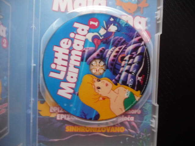 Малката русалка DVD филм анимация сирена приказка морския цар приц романтика приключения - снимка 2