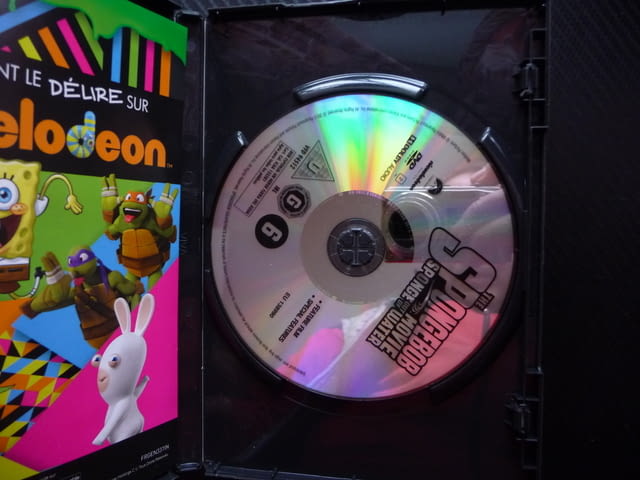 Спондж Боб Квадратни гащи DVD филм Антонио Бандерас детски забавен смешен Патрик Планктон Сепия Рак - снимка 2