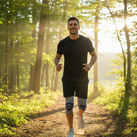 Универсална еластична наколенка Vbosi 7780B – стабилност, комфорт и защита при натоварване - снимка 1