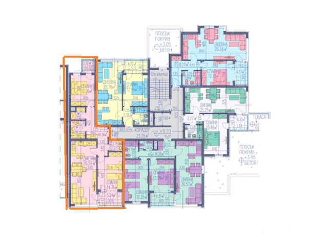 Тристаен апартамент с дрешник за продажба в нов комплекс, район Източен – гр. Пловдив