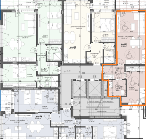 Двустаен апартамент в затворен комплекс в ж.к. Тракия, гр. Пловдив