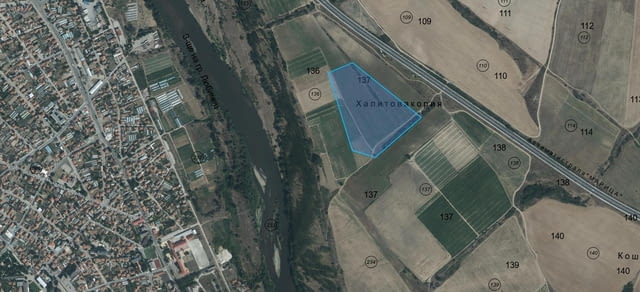 Голям инвестиционен парцел обл. Хасково, общ. Любимец, с. Георги Добрево, м. „Халитова кория“