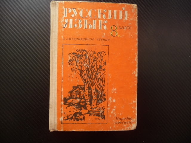 Русский язык и литературное чтение для 8. класса руски език изучаване литературно четене курс уроци - снимка 1