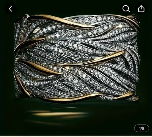 Пръстен Златни вълни Сребро, Unisex - град Монтана | Пръстени - снимка 1