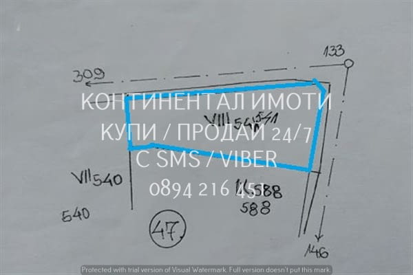 Код 63130. Ъглово дворно място 830м2, близо до борова горичка в селото. Парцела е равен, подходящ за - снимка 2