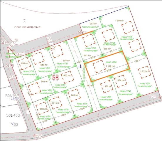 Нов жилищен район! УПИ с ток, вода и канализация в процес – Царева поляна, обл. Хасково