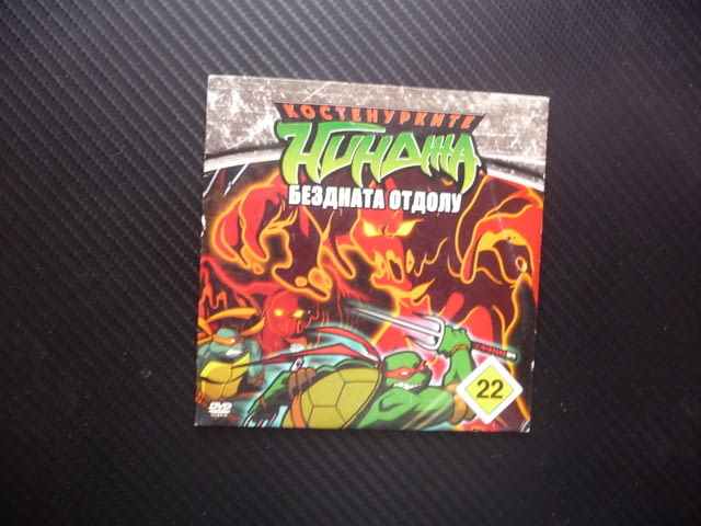 Костенурките нинджа 22 DVD филм Бездната отдолу Господарка на времето Рене Караи Стокман мускули уда - снимка 1