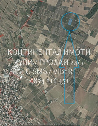 Код 63015. Черешова градина 7 дка в силата си със статут на нива с правоъгълна форма и лице по 50м н - снимка 3