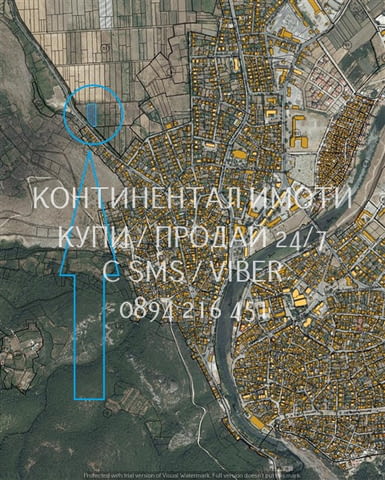 Код 63138. Поземлен имот 2700м2 /сега овощна градина/ с лице 30м на главен път на около 150м от нови - снимка 3