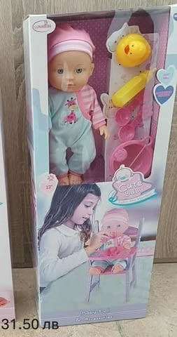 Бебе кукла със столче за хранене - city of Plovdiv | Dolls & Accessories - снимка 1