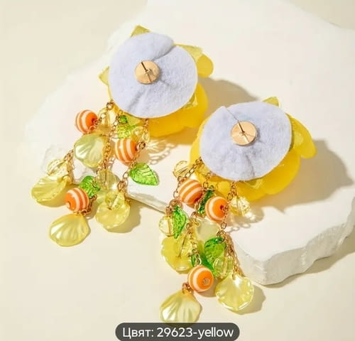 Модни обици Ранункули - град Монтана | Обеци - снимка 5