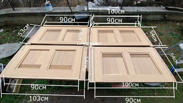 Декоративни панели за мебели естествен дъбов фурнир 4бр, city of Sofia | Wallpapers - снимка 1