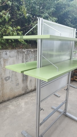 Етажерка алуминиева едностранна преграда / параван 150/182см, city of Sofia - снимка 4