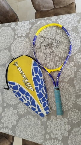 Тенис ракета Dunlop с калъф - хилка за тенис на корт детска 63см - снимка 1