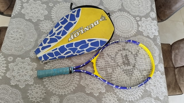 Тенис ракета Dunlop с калъф - хилка за тенис на корт детска 63см - снимка 7