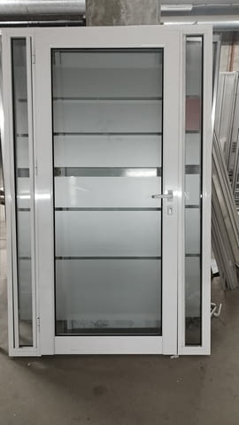 Алуминиевa вратa с касa, бяла със стъкла - лява 132/210см, city of Sofia | Windows & Doors - снимка 2