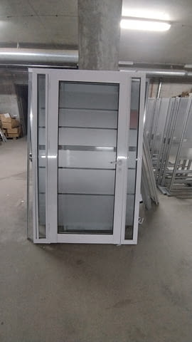 Алуминиевa вратa с касa, бяла със стъкла - лява 132/210см, city of Sofia | Windows & Doors - снимка 3