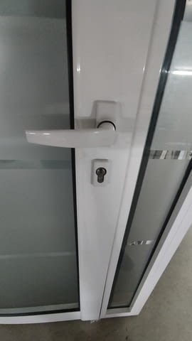 Алуминиевa вратa с касa, бяла със стъкла - лява 132/210см, city of Sofia | Windows & Doors - снимка 4