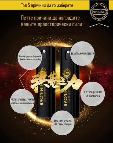 Задържащ спрей Minilove - city of Sofia | Personals - снимка 2