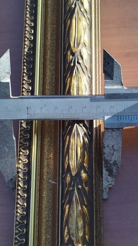 Дървена рамка за картина 88/72 старо злато с орнаменти, град София | Картини - снимка 11