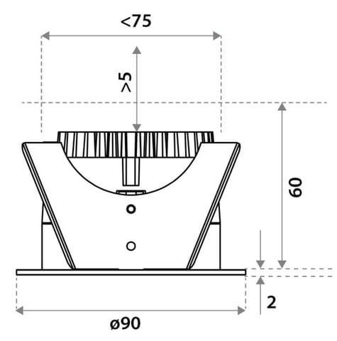 Лунички - лед лампи за таван illuxtron linea 75 HV 9W 300K, град София | Инструменти / Оборудване - снимка 1
